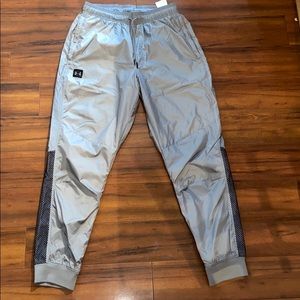 Gray/Black Under Armor Track Pants